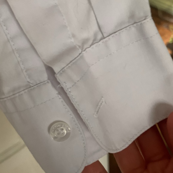 Long sleeve medium Volcom white dress uniform work server bartender shirt - Picture 5 of 6